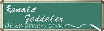 Ronald Feddeler Visitenkarte